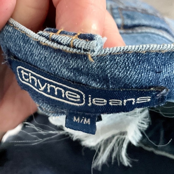 Vintage Y2K Thyme maternity Denim jeans skirt Medium wash Blue M - Picture 8 of 9